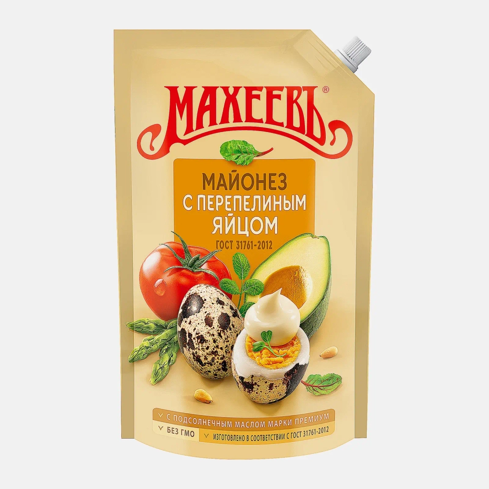 Майонез Махеевъ с перепелиным яйцом 50.5% 630г