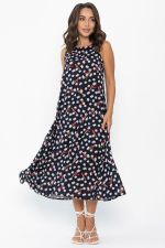Сарафан Кампари (синий/цветы) П13995-10М LT Collection