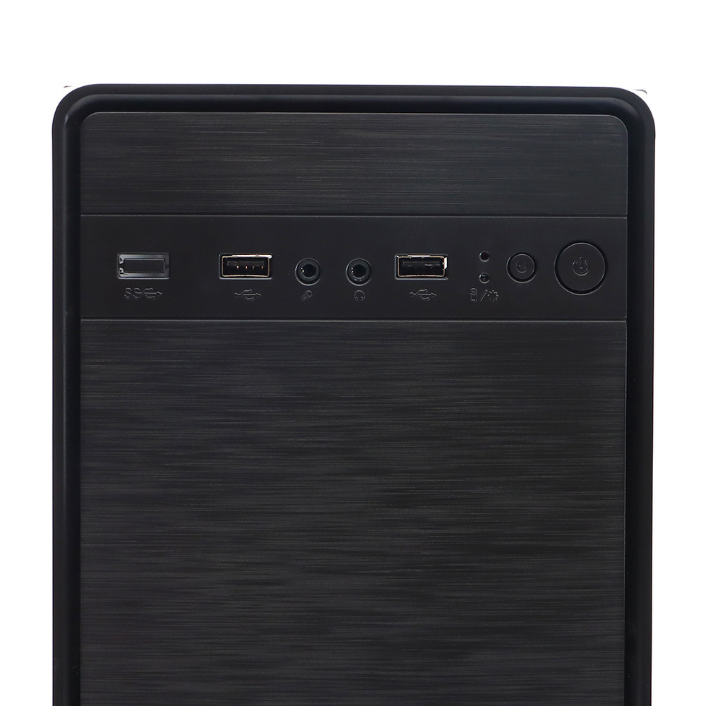 Корпус BaseTech M3401, Без БП, mATX, чёрный, 2xUSB2 (BT-M3401-B)