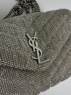 Сумка Saint Laurent Loulou Small crystal shoulder bag