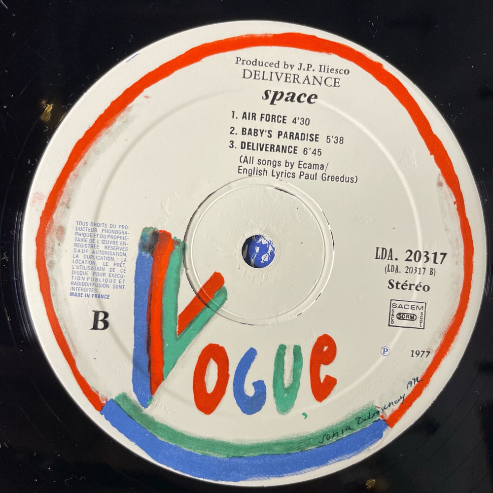 Винтажная виниловая пластинка LP Space Deliverance (France 1977) Let Me Know The Wonder