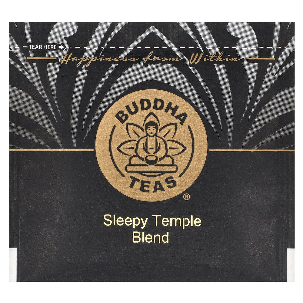 Buddha Teas, органический травяной чай, смесь для спокойного сна, 18 чайных пакетиков, 27 г (0,95 унции)
