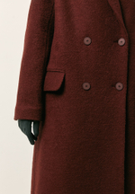 Пальто объемного кроя утепленное