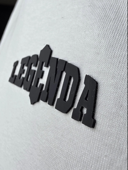 Футболка LEGENDA оверсайз "Витрувианский человек", Молочный