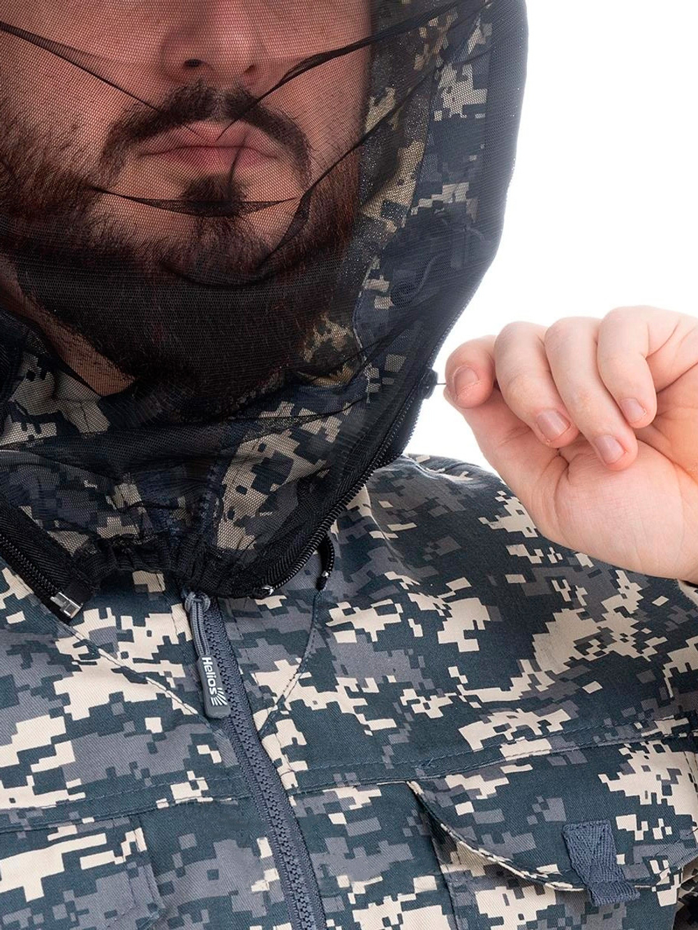 Костюм летний антимоскитный Helios Тайган, цвет серый пиксель, размер 52-54/170-176 (T-KS-T-GP5072-2XL-1)