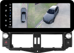 Магнитола для Toyota Land Cruiser Prado 150 2009-2013 (поддержка JBL) - Teyes LUX ONE 360 монитор 12.3" 2K QLED на Android 10, CarPlay, 4G SIM-слот, 6/128 ГБ, 4 камеры в комплекте