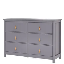 Комод Wood 6 ящиков (серый)