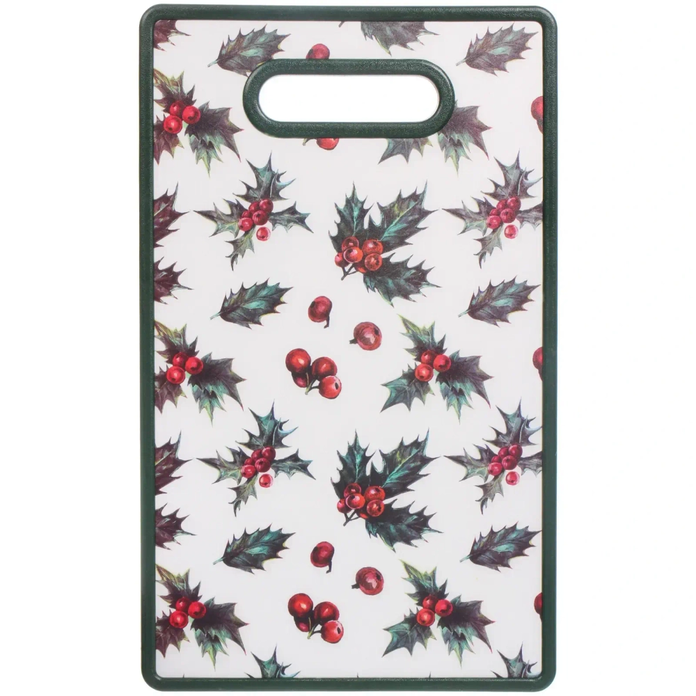 Доска разделочная пластиковая 37*23см «Зимний букет»