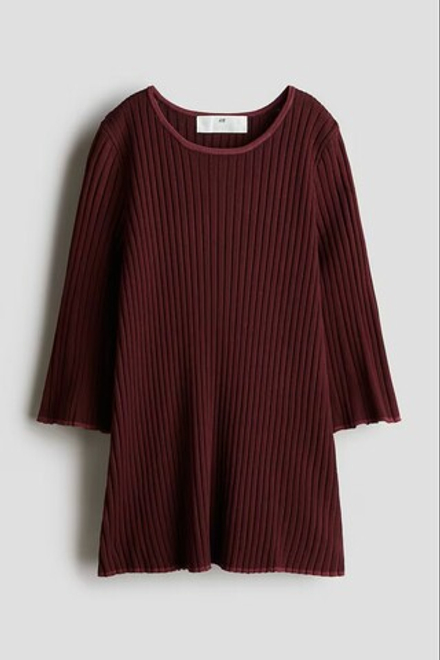H&M Трикотажные платье, бордо
