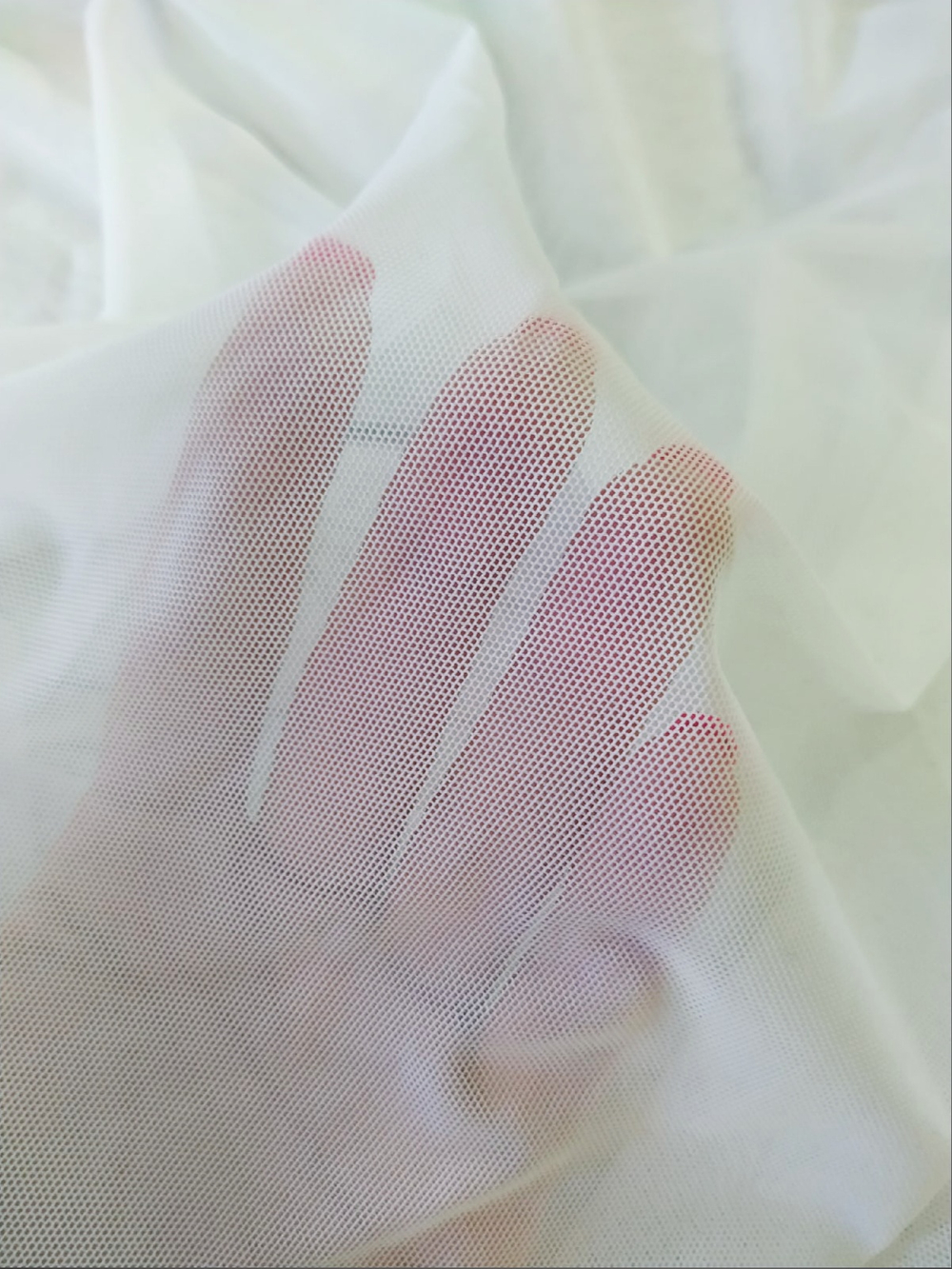 Сетка стрейч Белая