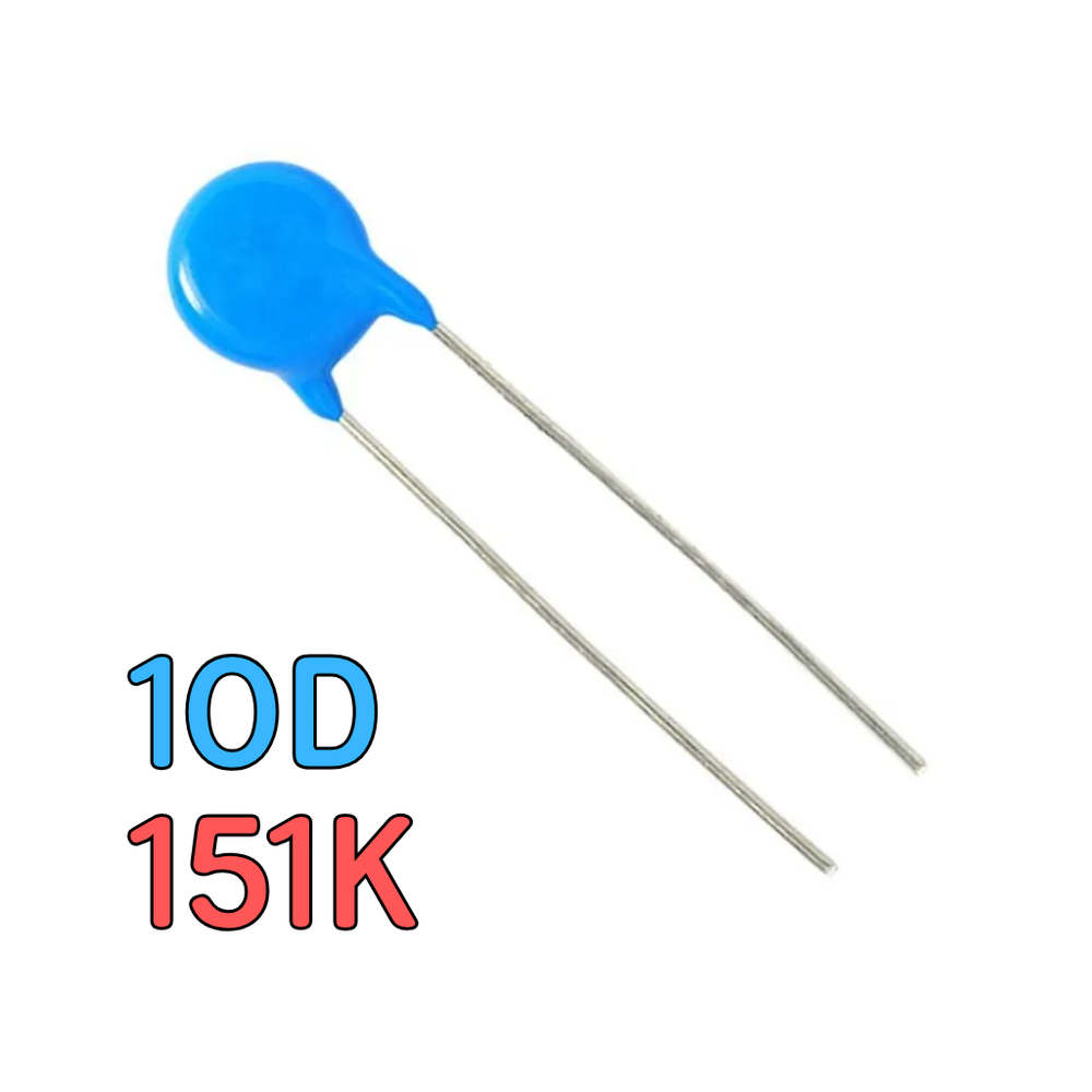 Варистор ZOV 10D151K - 150В 22Дж