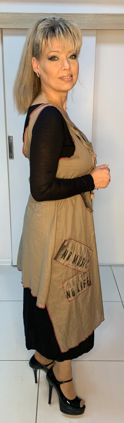 Двойной сарафан-платье и блузон