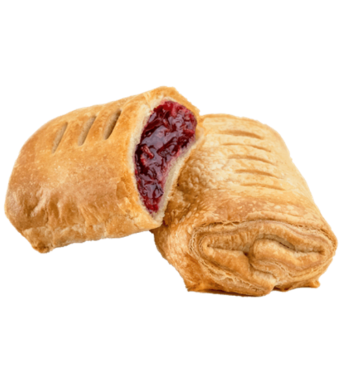 Слойка дрожжевая с вишней 90г, 50шт/кор