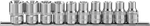 912610 Набор головок торцевых 1/2"DR на держателе, внешний TORX®, E8-E24, 10 предметов