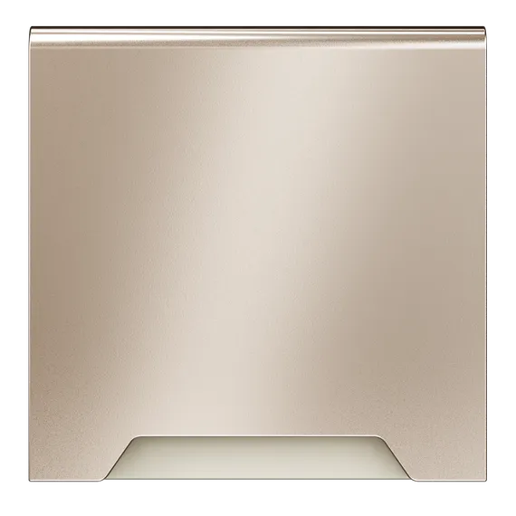 Накладка для розетки с заземлением, защитными шторками и крышкой, S70 Metal (платина) vlsm000810
