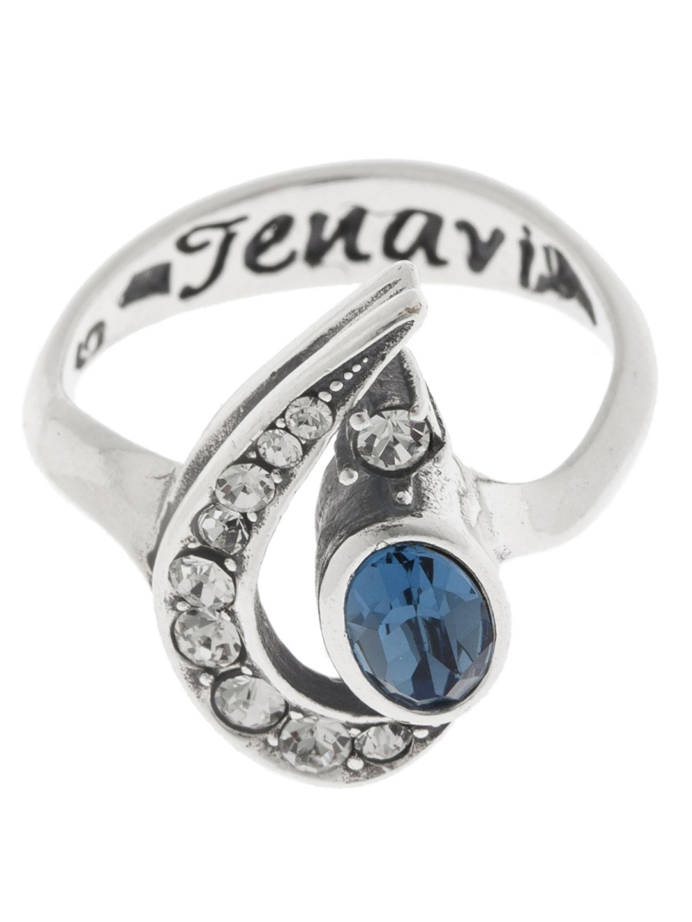 "Орданер" кольцо в серебряном покрытии из коллекции "Paris" от Jenavi