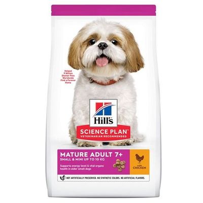 Сухой корм Hill's Science Plan Small & Miniature для собак мелких пород старше 7 лет с курицей, Пакет 1,5 кг