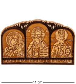 Народные промыслы BST-218/ 2 Триптих для Водителя «Спаси и Сохрани» (береста)