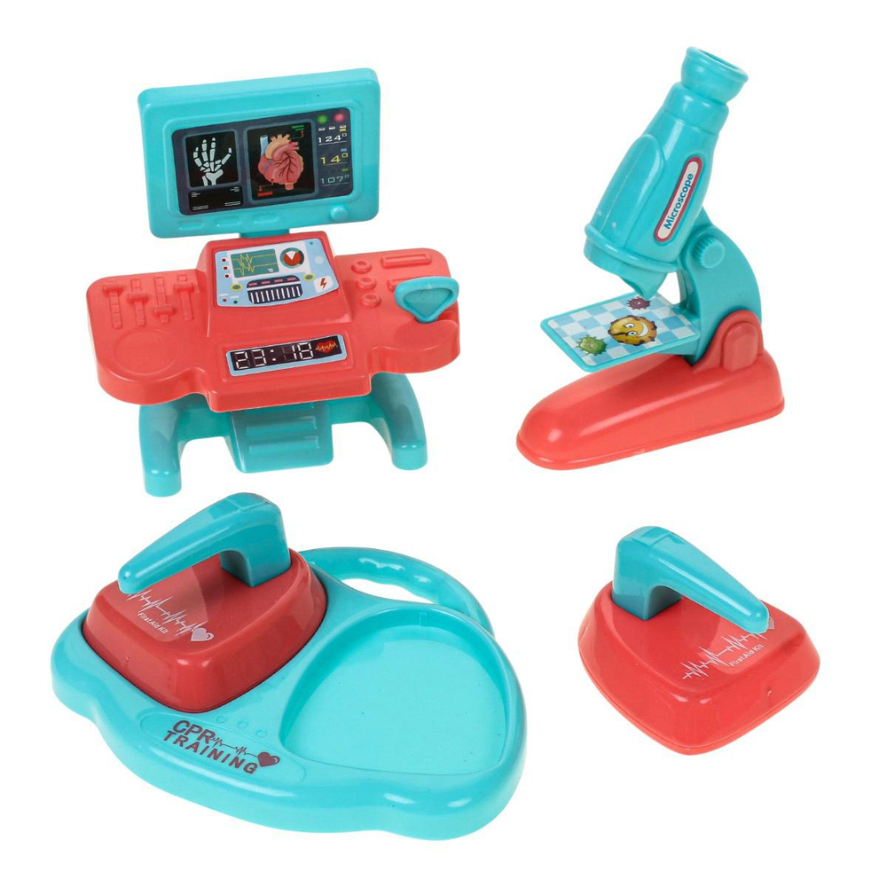 Набор доктора, чемодан на колесах с ручкой, 616-185