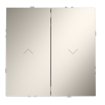 Выключатель встраиваемый для жалюзи 10А, (кашемир) Voltum S70 VLS020703