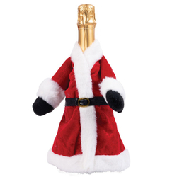 Украшение для бутылки "Пальто Деда Мороза"