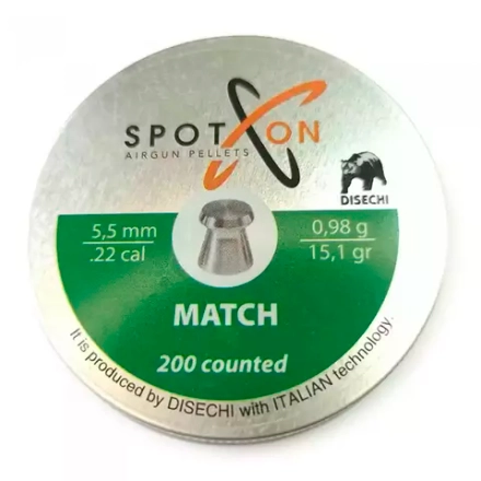 Пули Spoton Match 5,5 мм 0,98 гр. (200 шт)