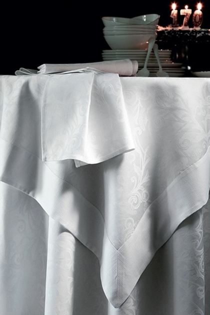 Скатерть OMBELLE blanc 175х175 Blanc des Vosges 175x175 Белый