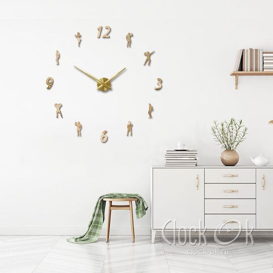 Настенные 3D часы Fitness