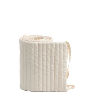 Бежевый защитный чехол для детской кроватки Tandani 30 x 180 см