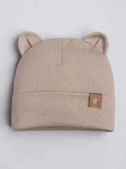 Шапка детская с ушками на осень