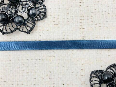 Лента атласная, ш. 0,5 см, синий