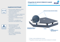 Душевой поддон трапеция RGW ST/T-G Графит