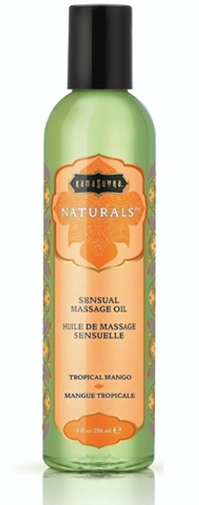 Массажное масло Naturals Tropical Mango с ароматом манго - 236 мл.