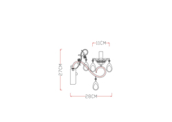 Бра Arte Lamp Ciondolo A5676AP-1WG