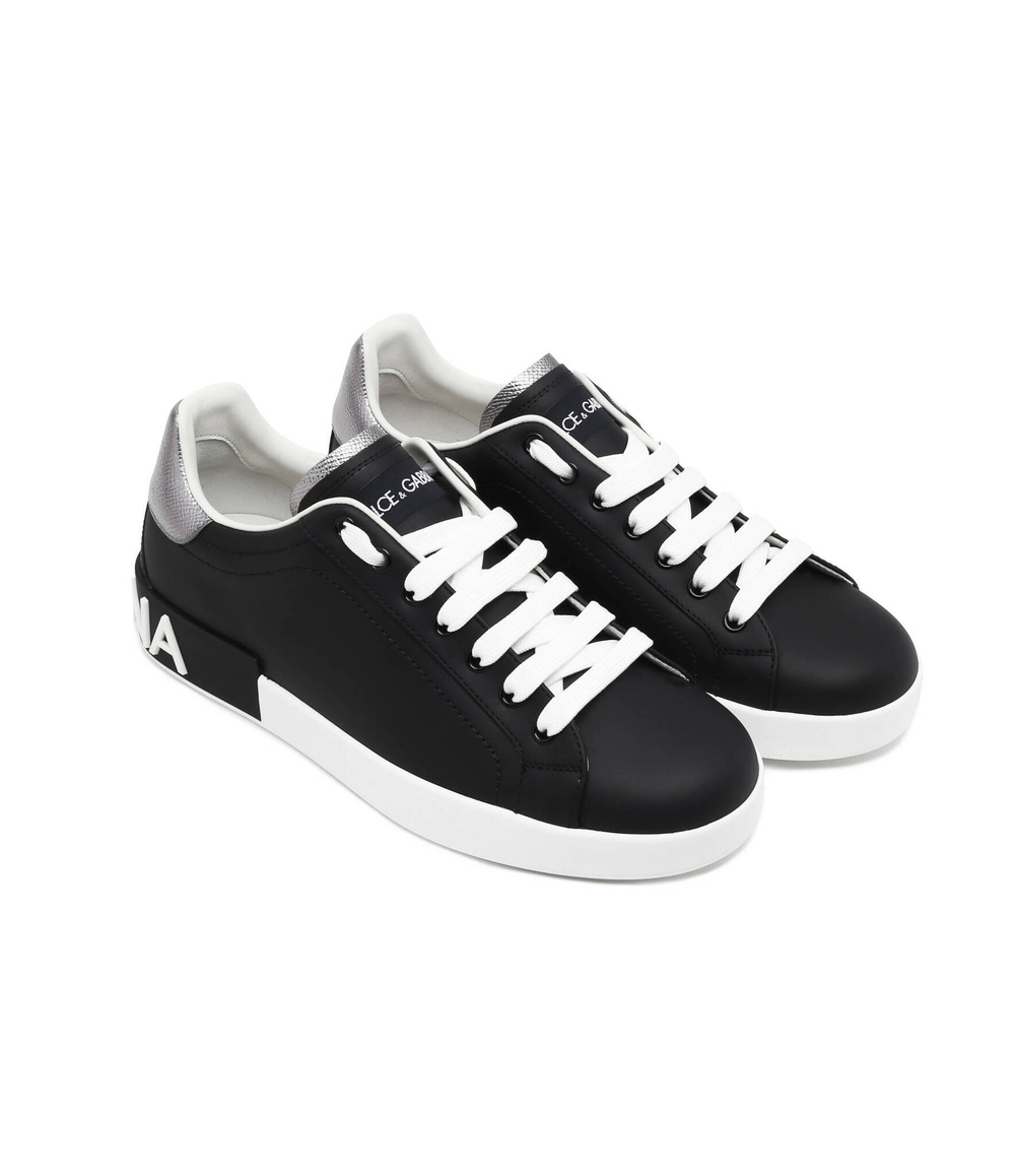 Кожаные кроссовки Dolce & Gabbana - черный(CS2216 AH527)