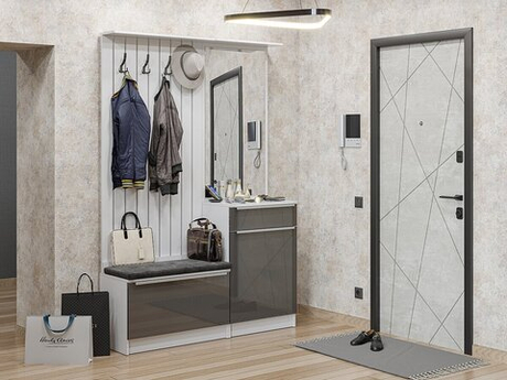 Прихожая Стиль-02 Anthracite Белый