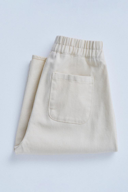 ZARA TIMELESZ БРЮКИ - BAGGY, ЭКРЮ