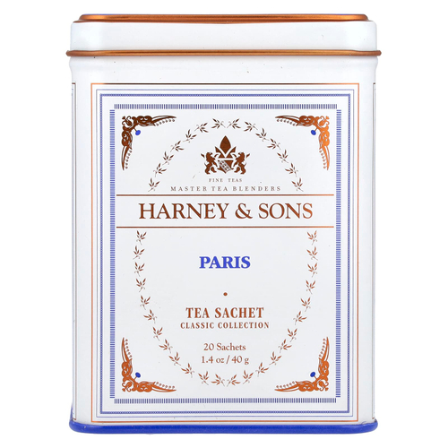 Harney & Sons, Classic Collection, Paris, 20 саше, 40 г (1,4 унции)