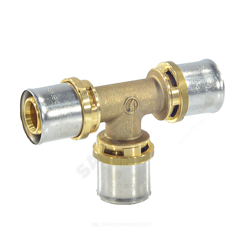 Тройник для МП/PE-X труб латунь пресс Дн 32 RM150 Giacomini RM150Y011
