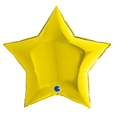 Фольгированная фигура, звезда, 36"/91СМ Металлик Yellow