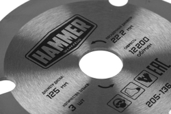 Пильный диск Hammer Flex 205-136 CSB WD  125мм*3*22,2мм по дереву для УШМ