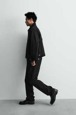 ZARA ДЖИНСЫ STRAIGHT FIT LIMITED EDITION, ЧЕРНЫЙ
