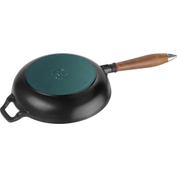 STAUB Сковорода Fiesta чугунная с деревянной ручкой 24 см (2 сорт)