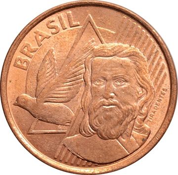 5 сентаво 1998-2024 Бразилия