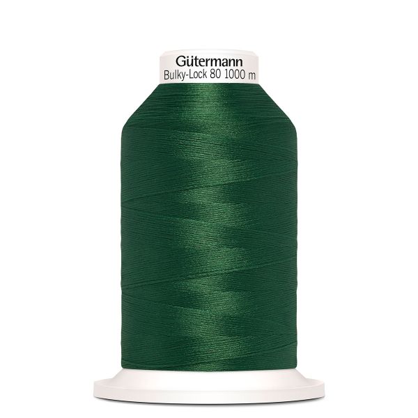 Нить текстурированная Gutermann Bulky-Lock 80 (1000 метров), 5 кат. | 340 зеленый трилистник
