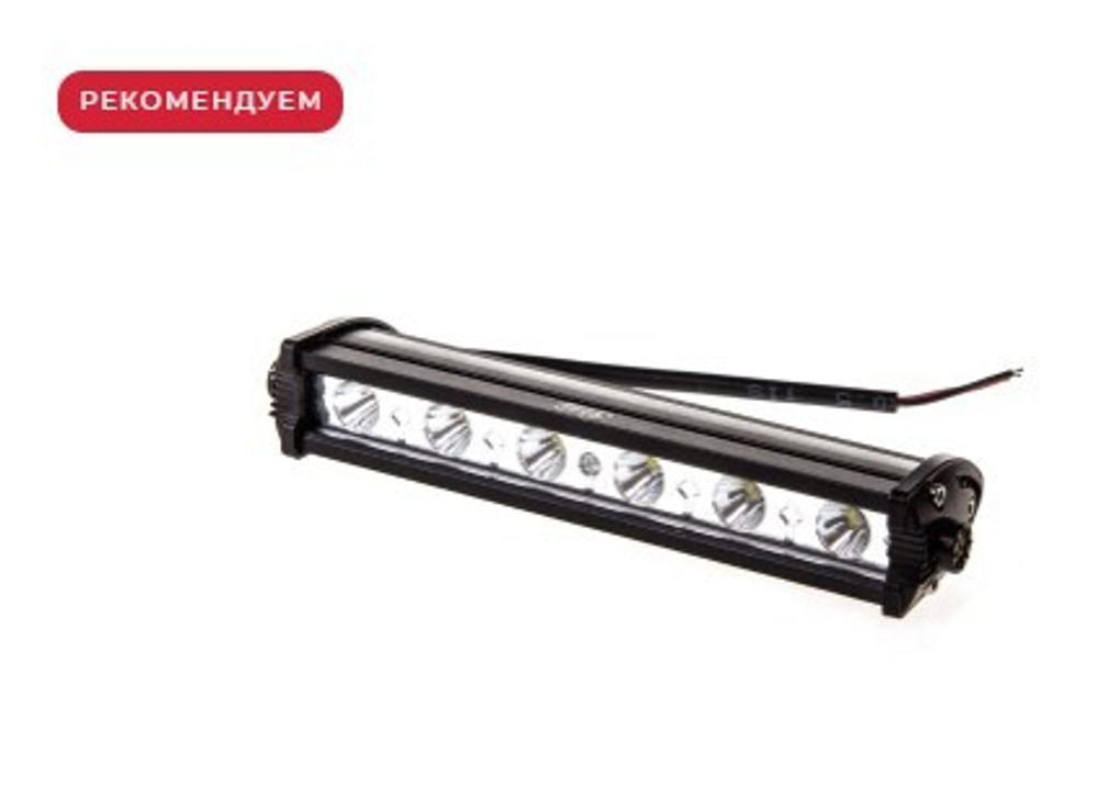 Фара светодиодная OFF ROAD 183*30*50мм прямоугольная 12V/24V 18W 6000K SKYWAY 6 диодов Дальний свет
