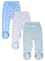 Набор ползунков пенье (3шт), для мальчика, р.р. 62, цв в ассорт, (Аmoteks)
