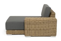 "Капри" кушетка из искусственного ротанга, цвет соломенный
