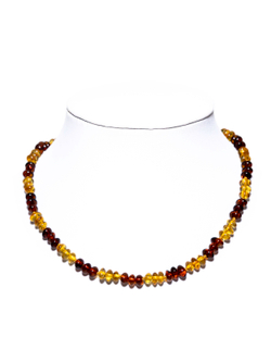 Детские бусы из натурального янтаря, 36 см. Бусы детские для девочек и мальчиков