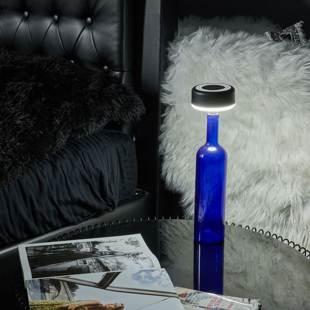 ULM-D950 3W-3000-6500K-DIM IP54 BLACK Светильник настольный светодиодный беспроводной. Встроенный аккумулятор 2200mAh. Диммер. Черный. TM Uniel